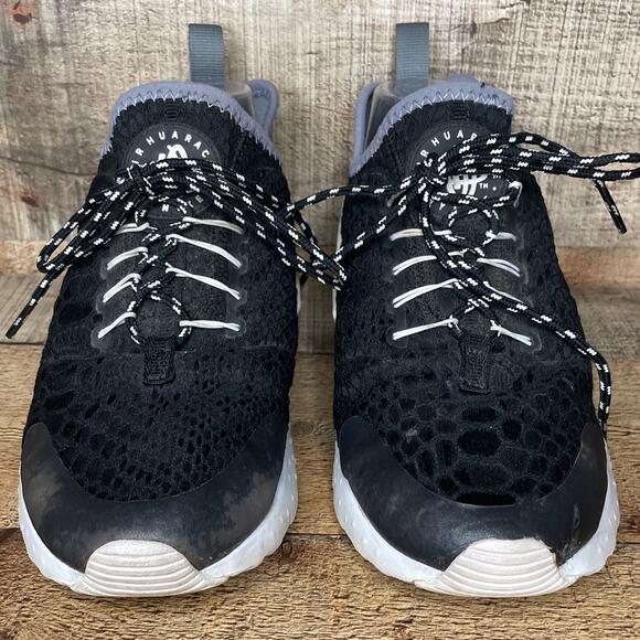 Nike Air Huarache Run Ultra Running Shoes Black Gray Size 7.5 - Picture 3 of 11
